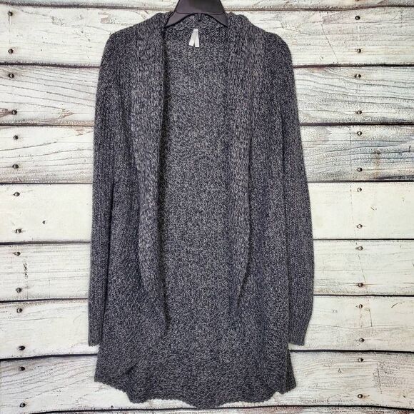 Vanity Gray Marled Open Front Cardigan Women’s Long Sleeve Cozy Sweater Small - Picture 1 of 6